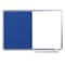 Mastervision New-Gen Combo Magnetic Whiteboard/Blue Felt Bulletin Board, Wall Mount, 36"x48", Aluminum Frame XA0522830 - alternate 1
